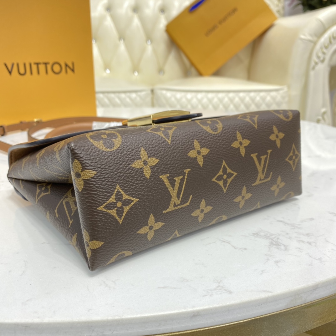 Louis Vuitton LOCKY BB Epi Leather Shoudler Bag M44654 Caramel Brown